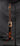 Slit Ear Black & Light Brown Floral & Leaf w/ Steel Square Buckle w/ Copper & Dot Accents