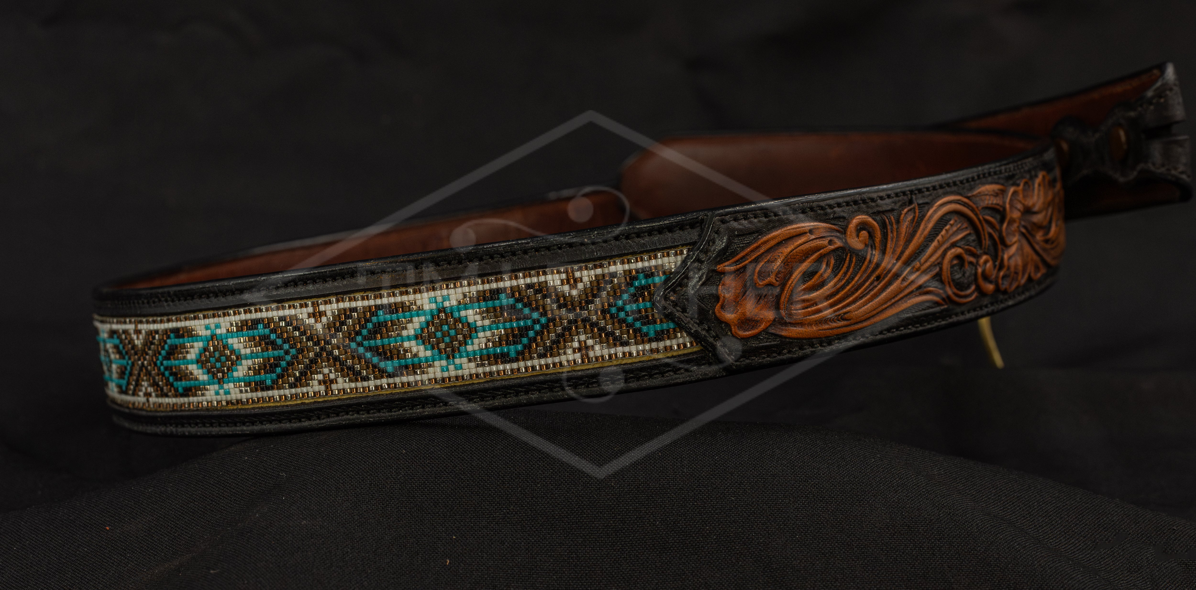 Taylor Meeske Signature Series Floral & Beaded Belt