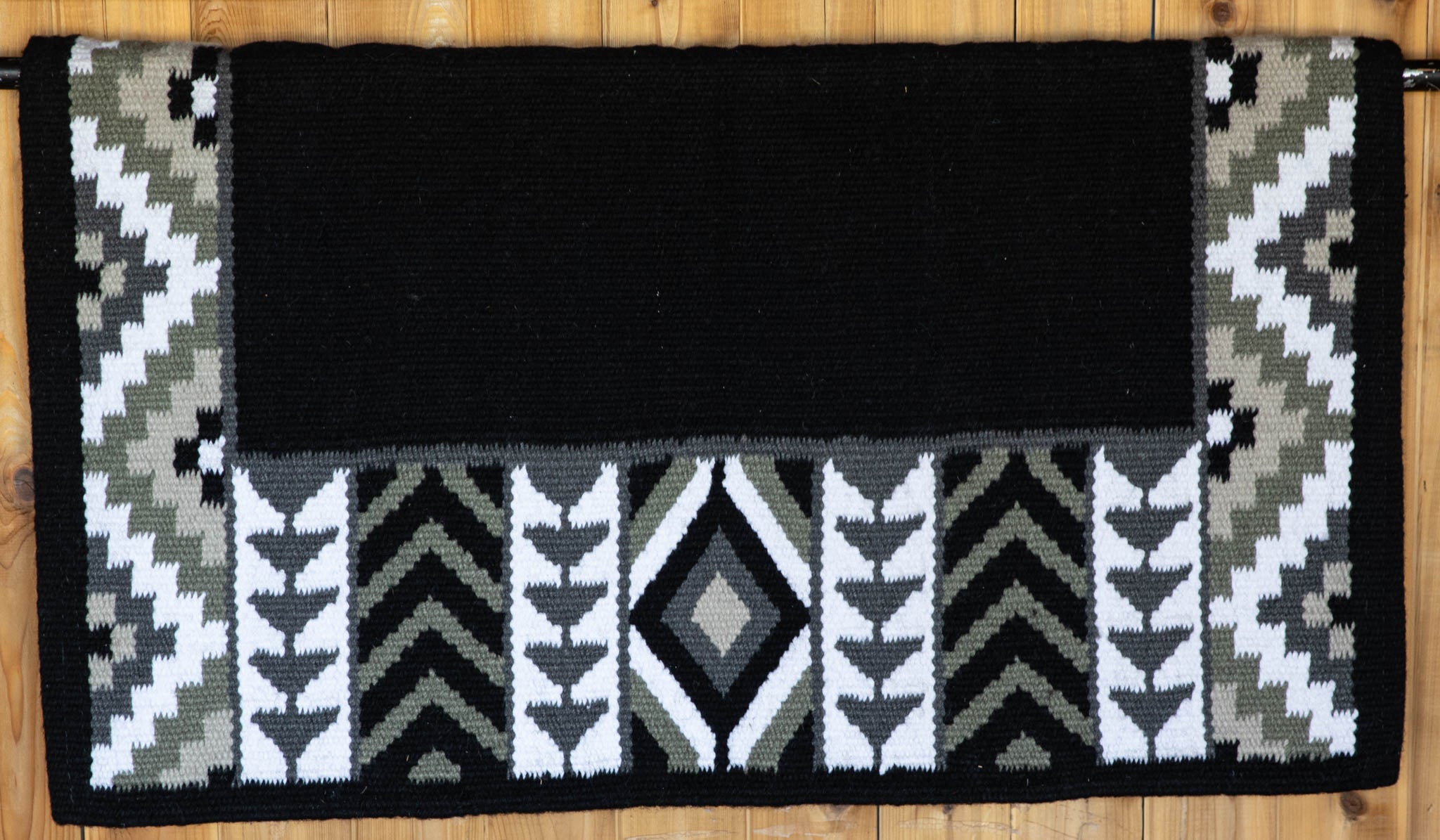 Black, Light & Dark Gray, & White Flat Show Blanket
