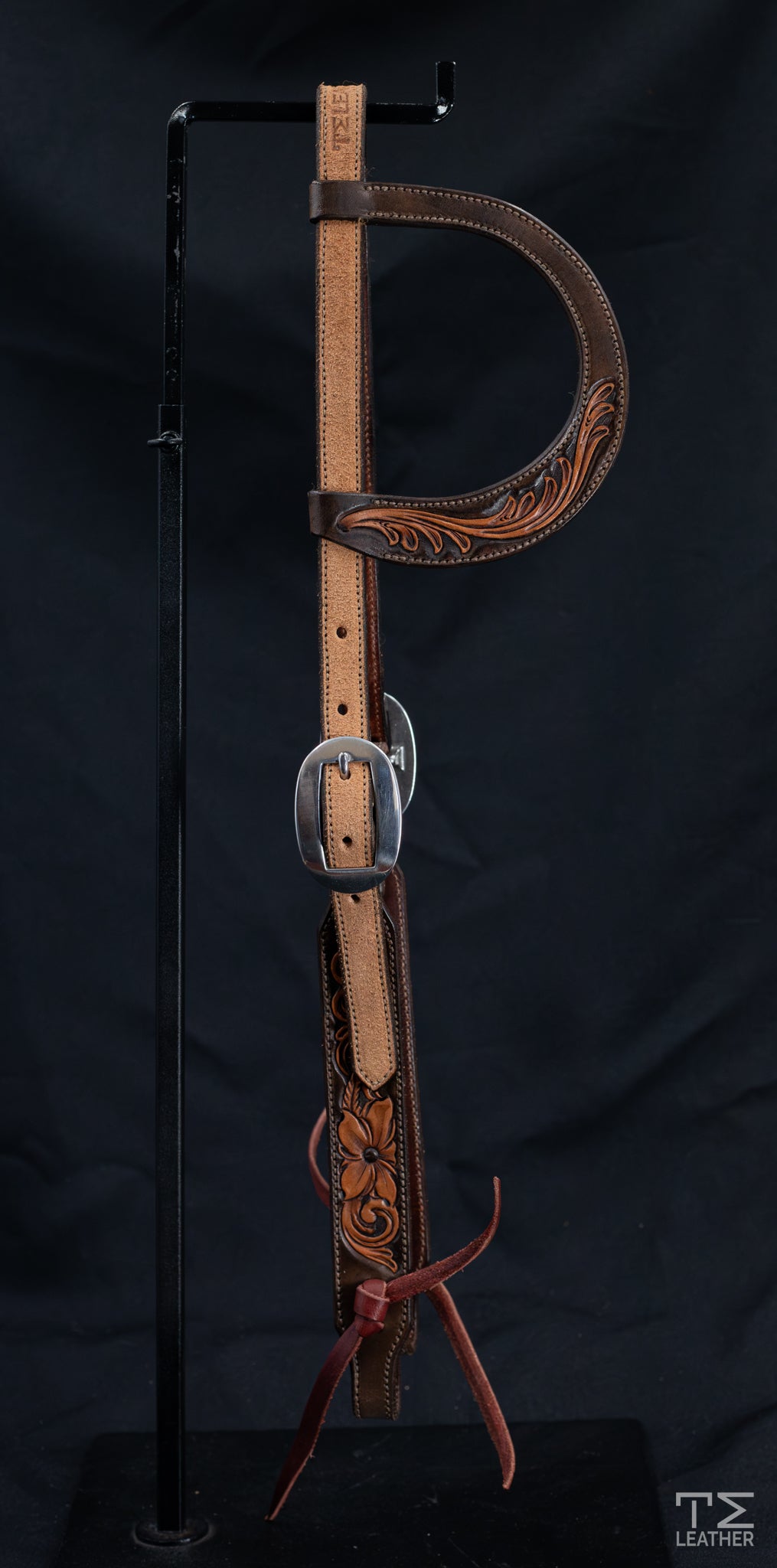 Slide Ear Chocolate & Light Brown w/ Roughout & Plain Buckles