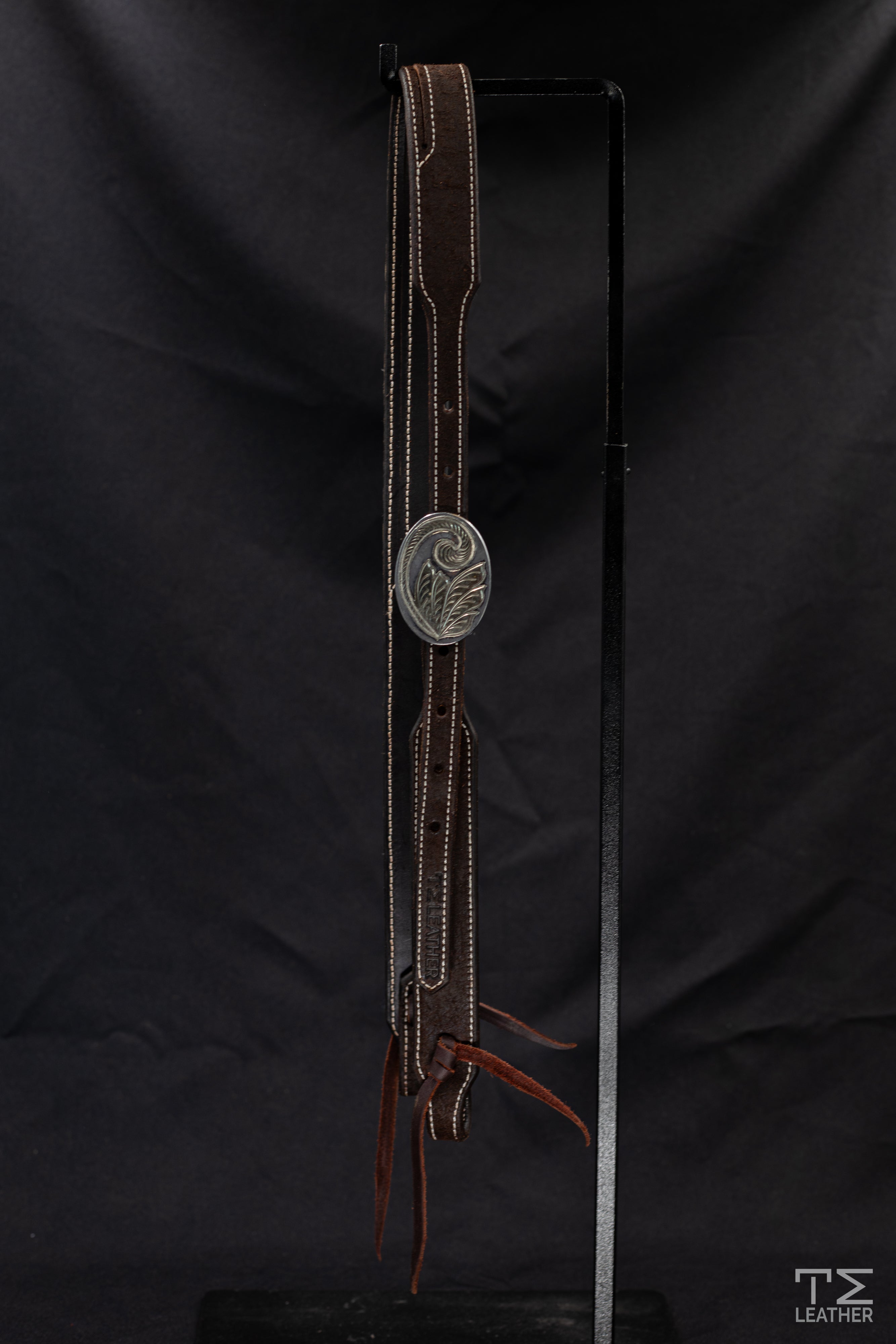 Working Slit Ear Chocolate Roughout w/ Tom Palmer Round Buckle