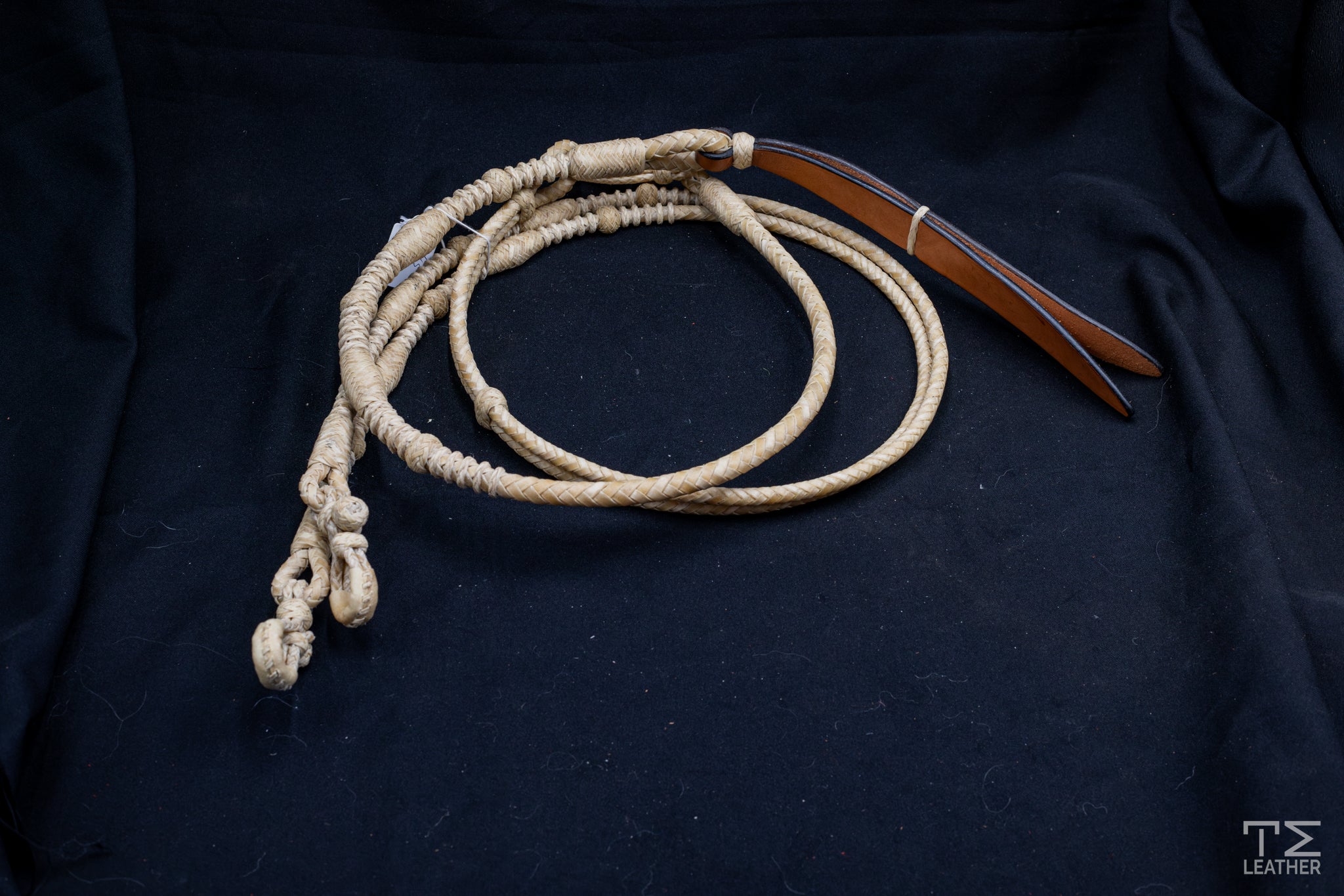 8 Plait, 100" Natural California Romel Reins