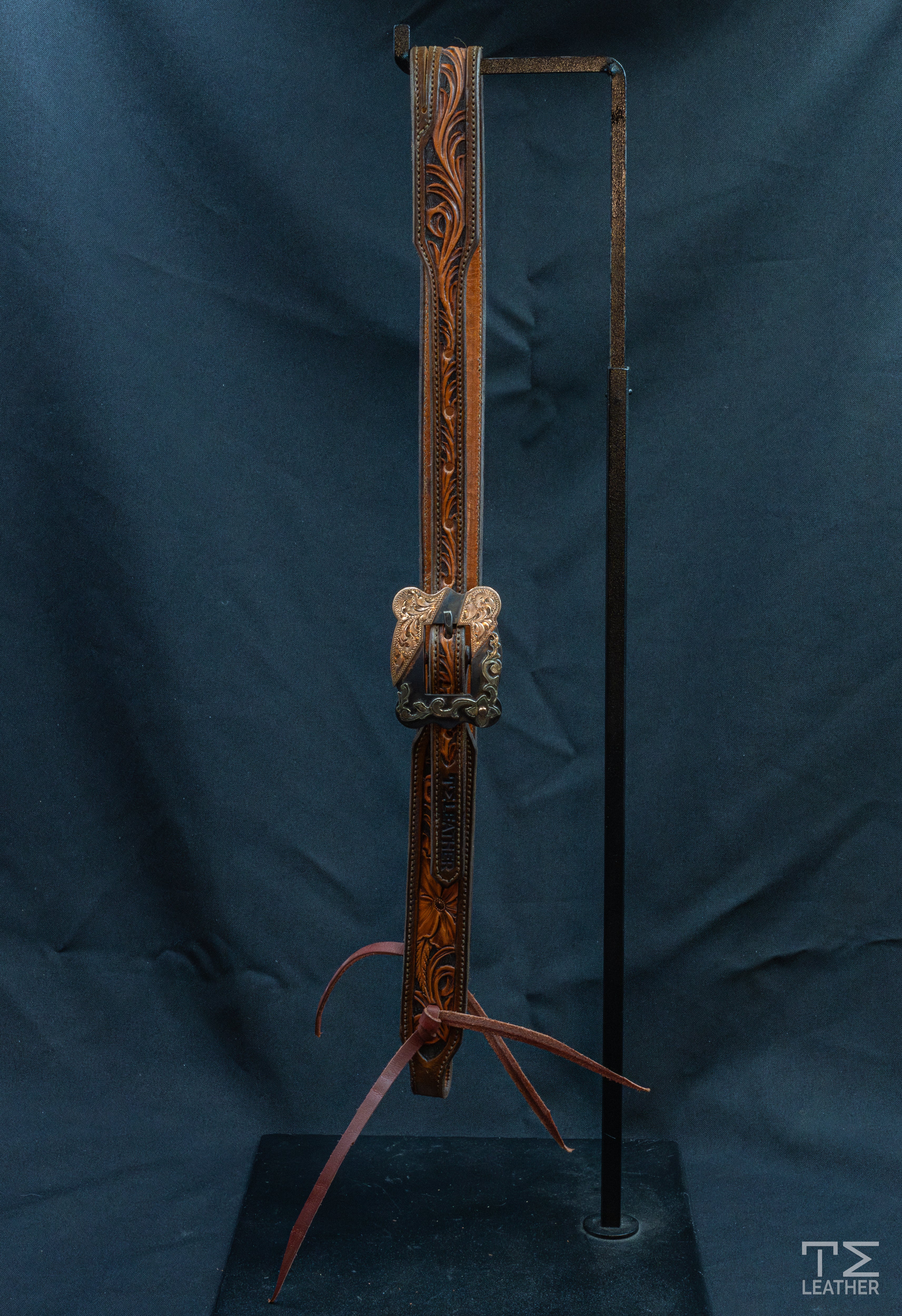 Slit Ear Brown, Light Brown, & Black w/ Steel & Copper Square Buckle