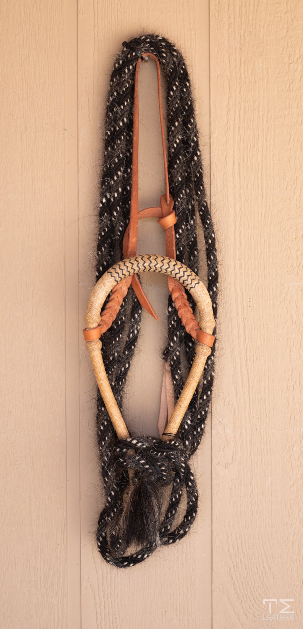 Hochstrat Braiding 16 Plait 5/8" Hackamore w/ Black Accents