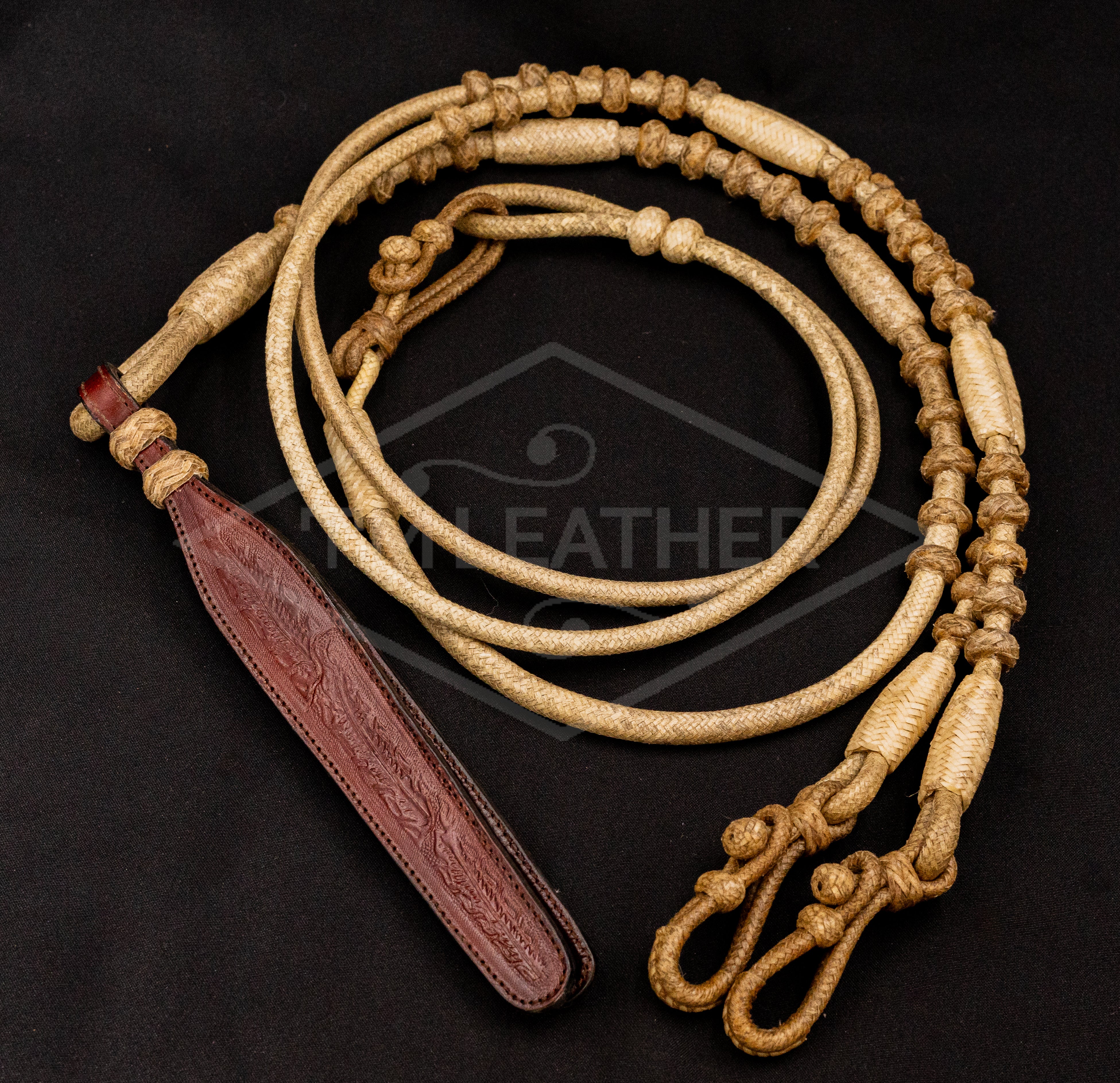102" 30 Plait Natural George Moore Style Romel Reins