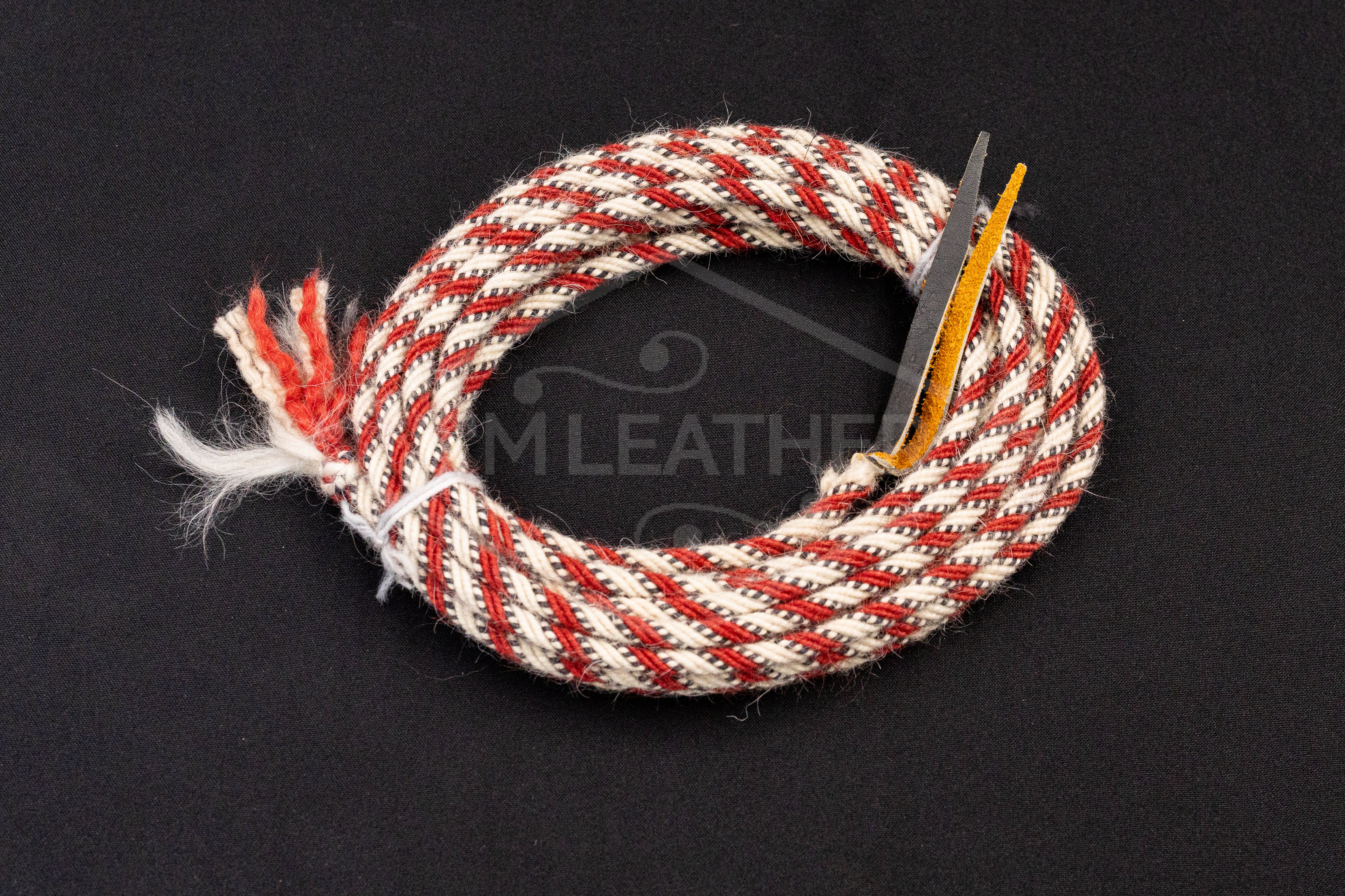1/4" Red, Charcoal, & White Mohair Mecate