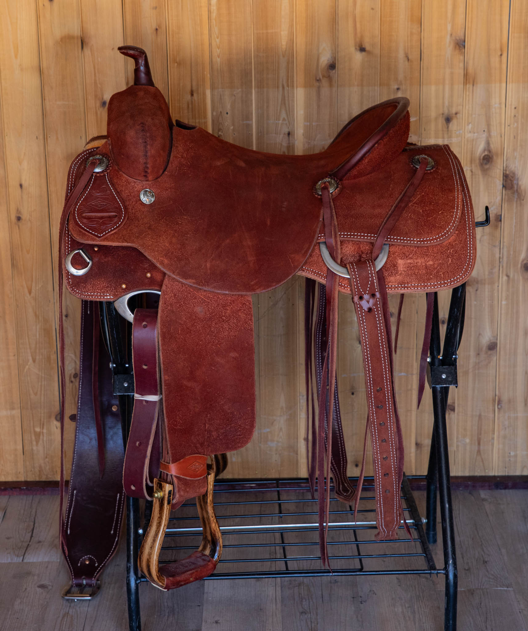 Ranch Cutter Saddle 16.5" Roughout Chestnut (USED)