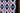 Navy Blue, Blues, Green, Purple, Pink & White Flat Show Blanket