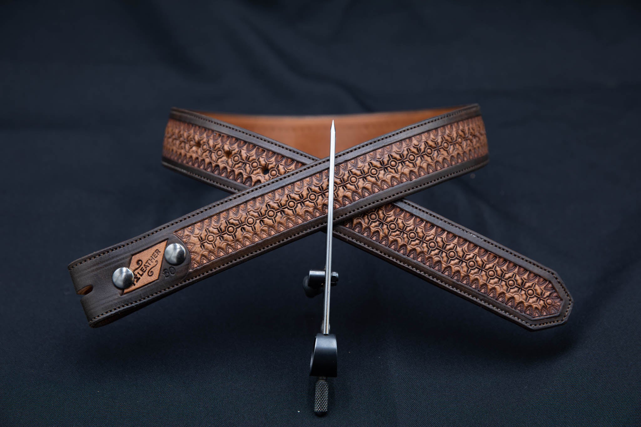 Chocolate & Brown Mesa Verde Geometric Belt