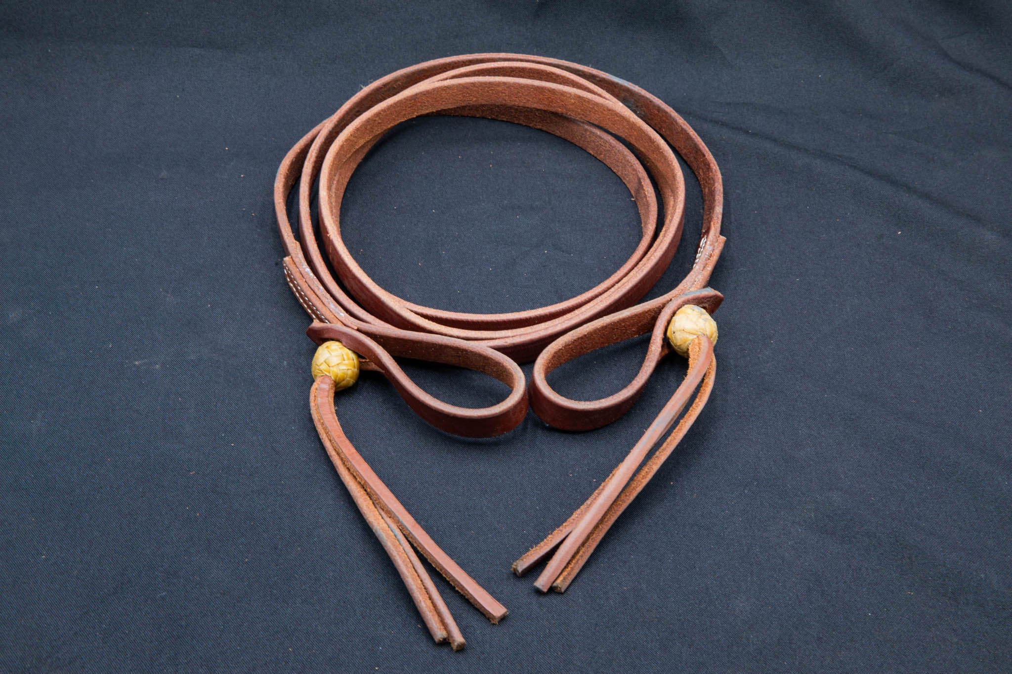 Roping Reins w/ Rawhide Diamond Knot