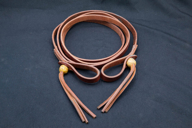 Roping Reins w/ Rawhide Diamond Knot – TM Leather and Saddlery