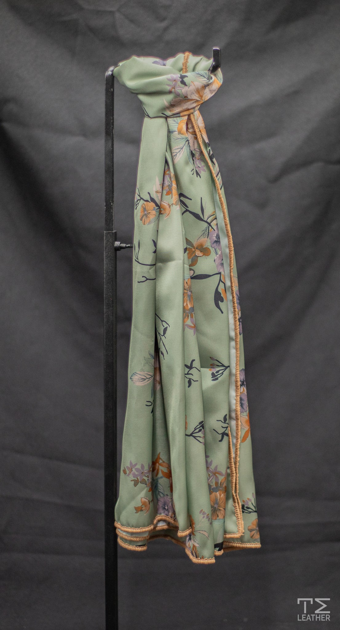 Sage Green Floral Wild Rag