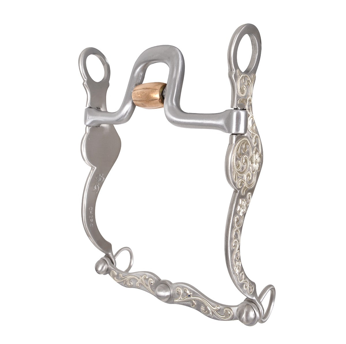 Les Vogt Versatility Shank Cowhorse Bit w/ Flat Port Roller